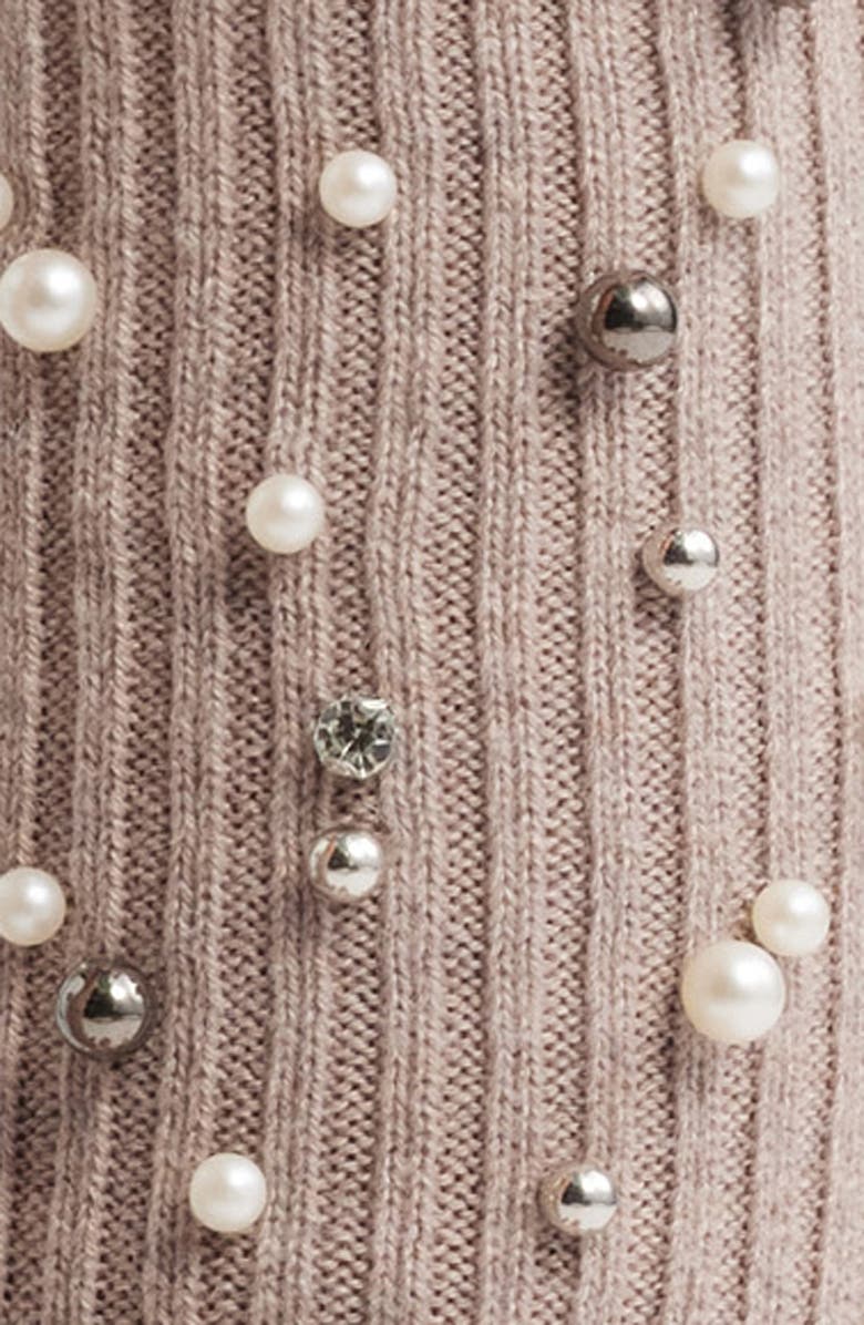 HIGH HEEL JUNGLE Blake Embellished Leg Warmers, Alternate, color, Dark Brown