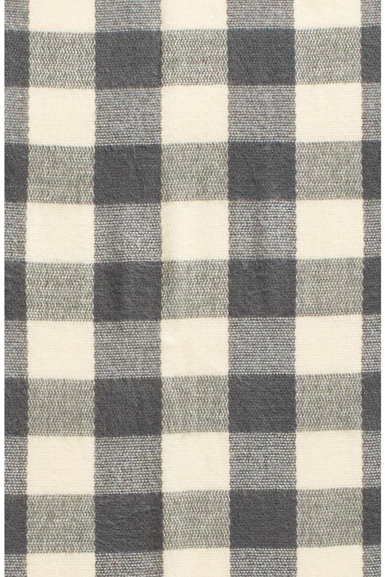 Buffalo Plaid Oblong Scarf, Alternate, color, GREY