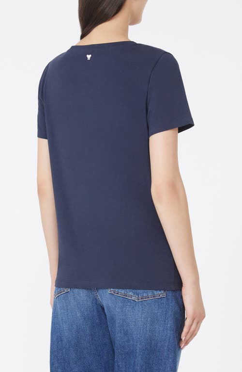 Weekend Max Mara Blue Jersey Satin T-shirt In Blue