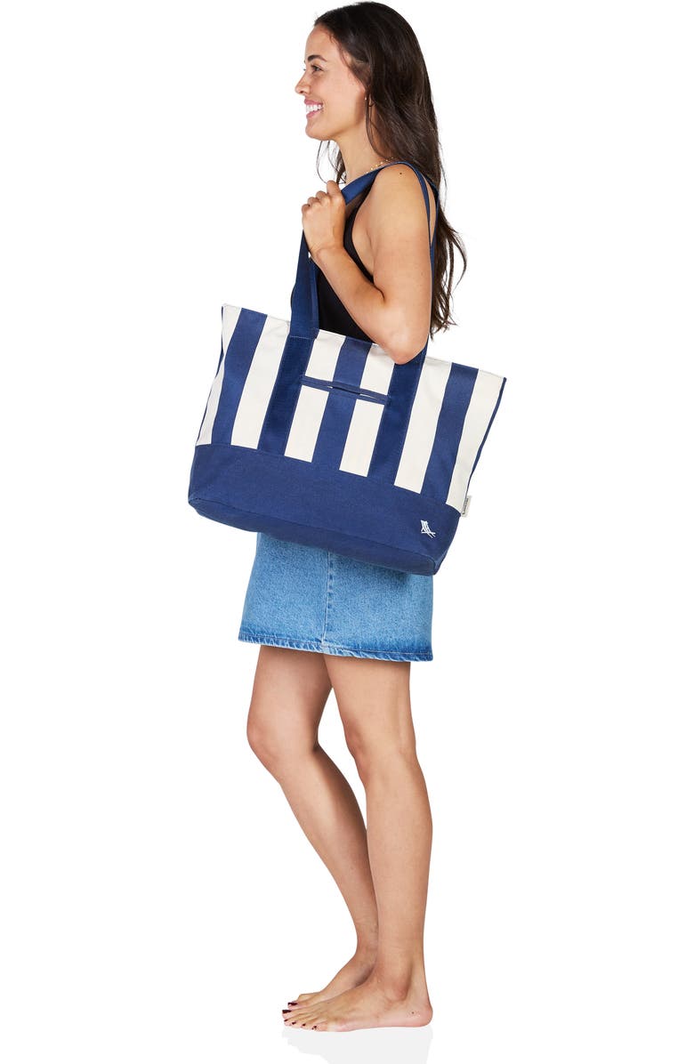 Dock & Bay Canvas Beach Bag, Alternate, color, Whitsunday Blue