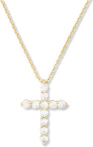 Melinda Maria Oh She Fancy Small Cubic Zirconia Cross Pendant Necklace