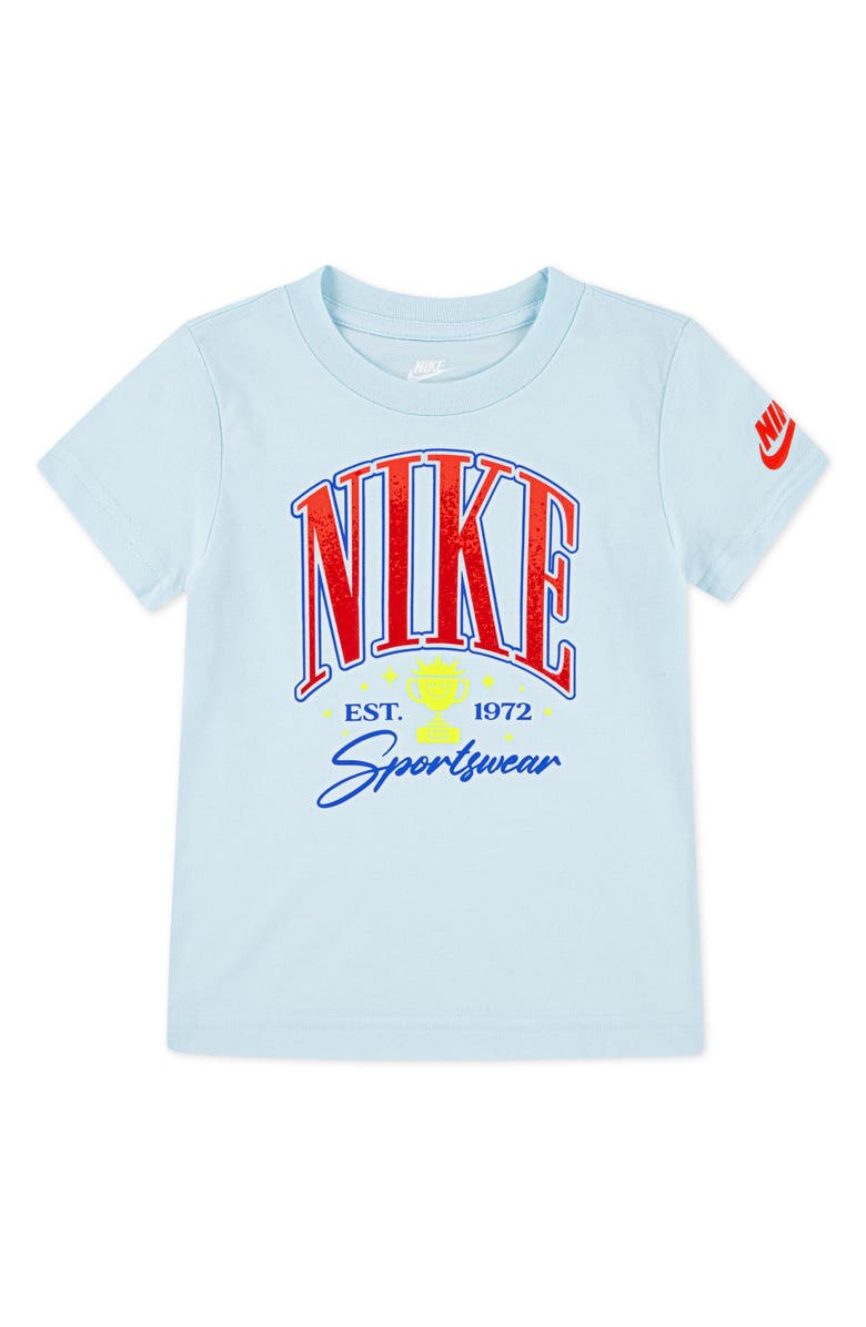Nike Kids' Nike Ace Arch Graphic T-Shirt, Main, color, Glacier Blue