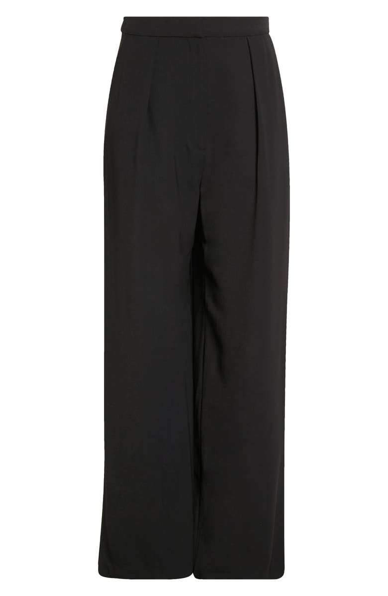 Misook Wide Leg Crepe Pants, Alternate, color, 
