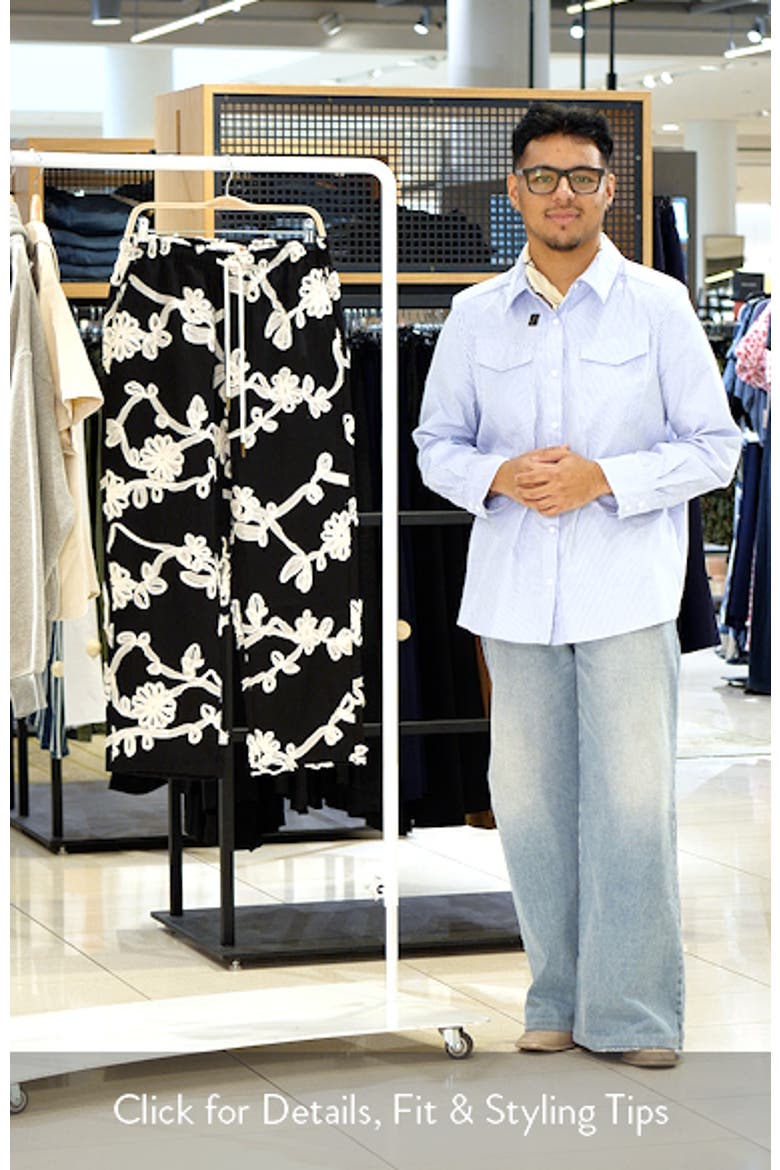 Floral Ribbon Ankle Pants video