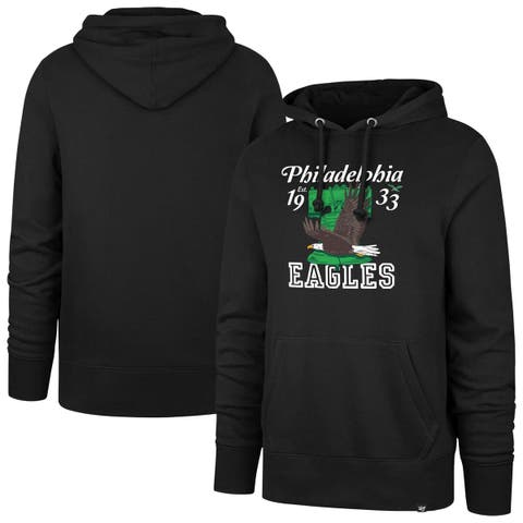 Men's '47  Black Philadelphia Eagles Regional Headline Pullover Hoodie