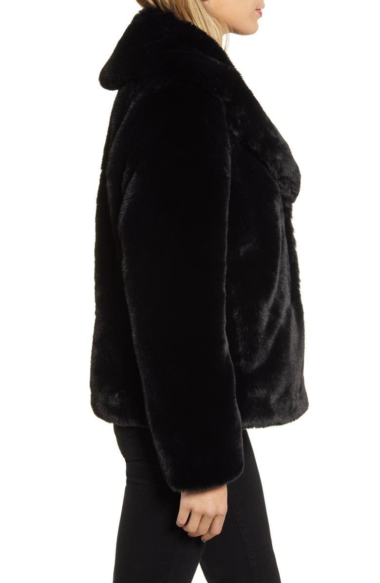 KENDALL + KYLIE Faux Fur Jacket, Alternate, color, 
