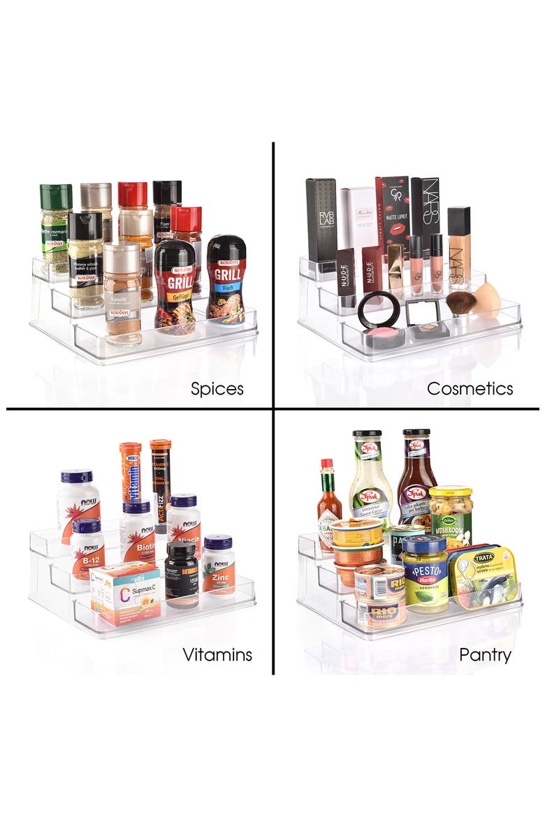 Acrylic Spice Organizer Set, Alternate, color, CLEAR
