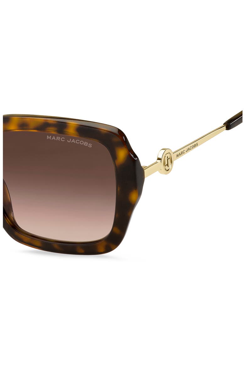 54mm Gradient Square Sunglasses, Alternate, color, HAVANA/ BROWN GRADIENT