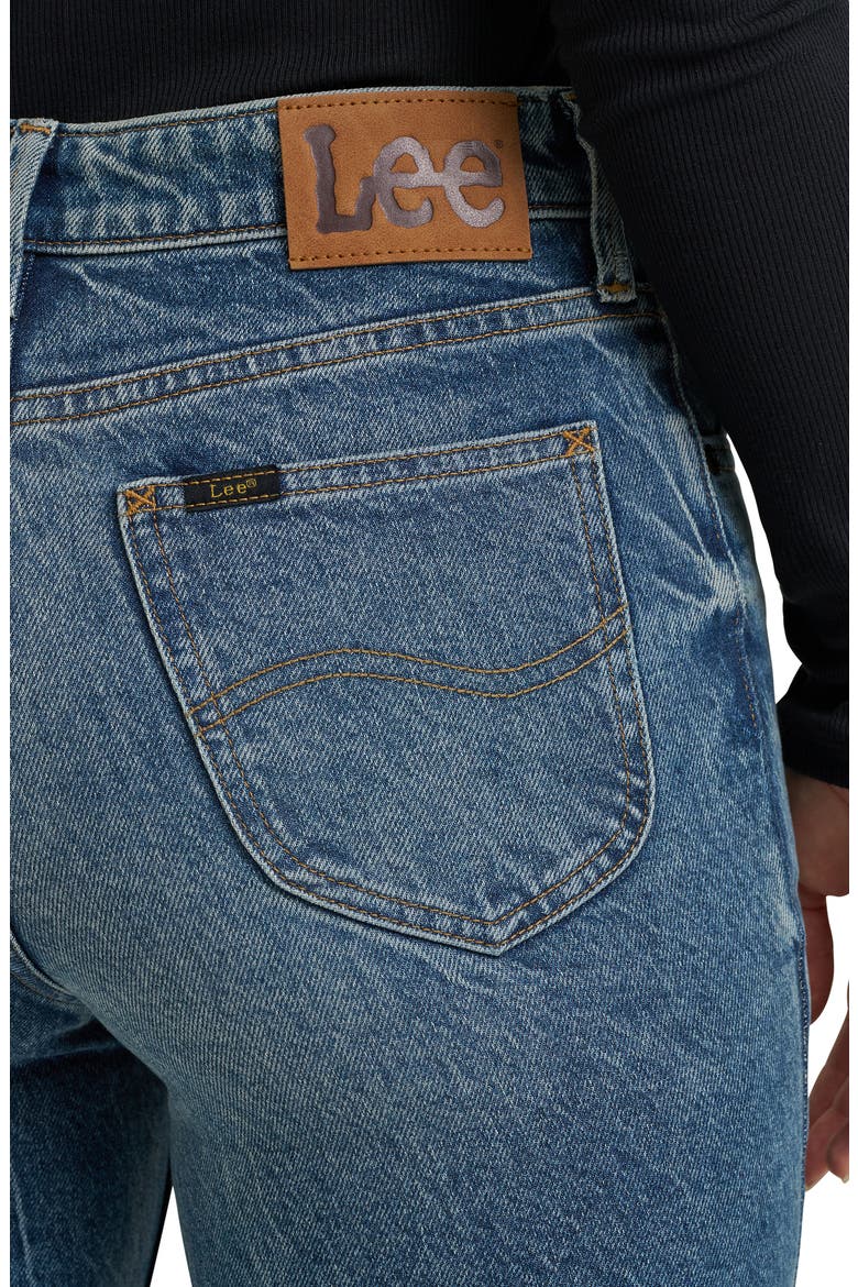 High Waist Flare Leg Jeans, Alternate, color, INDIGO CAST