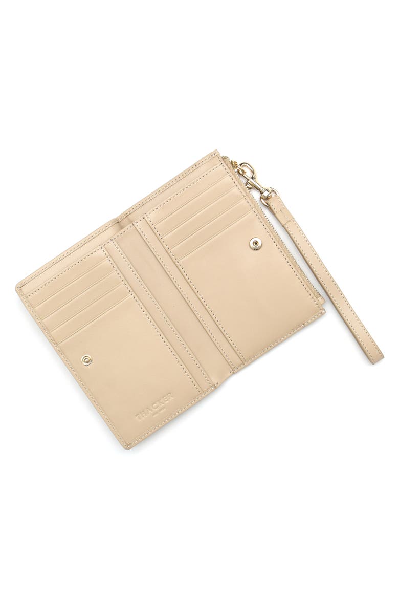 Ruby Bifold Leather Wristlet Wallet, Alternate, color, CASHEW