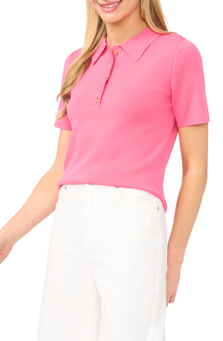Ted Baker Ronni Polo Sweater, Alternate, color, Penelope Pink