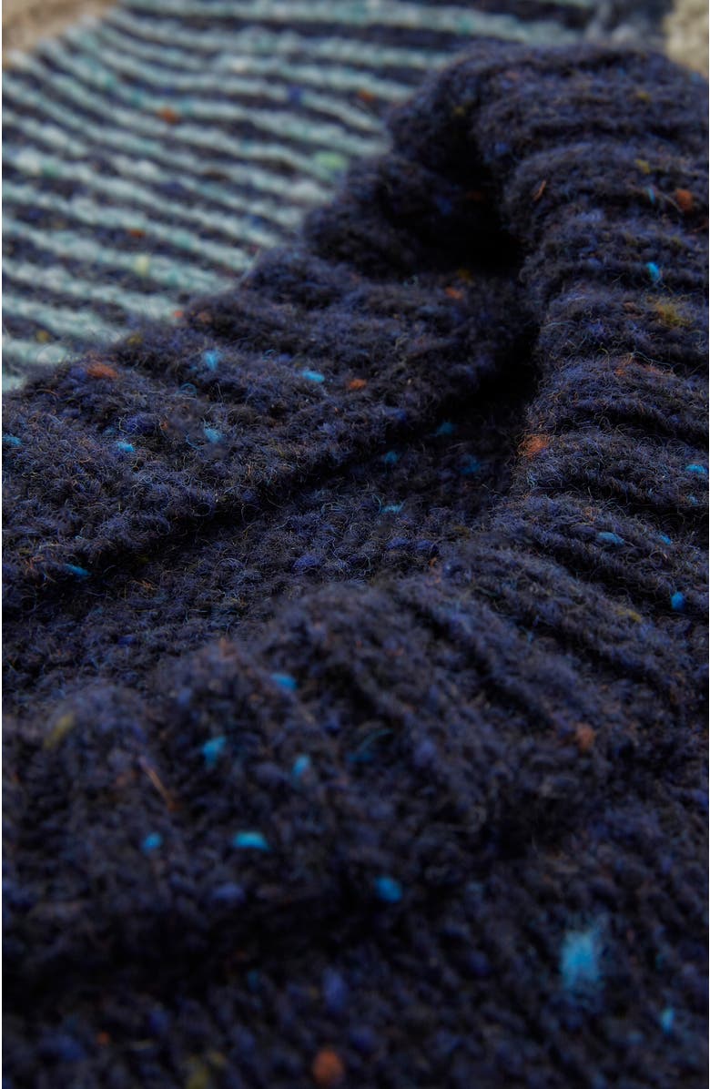 Celtic & Co. Statement Donegal Wool Sweater, Alternate, color, Dark Navy