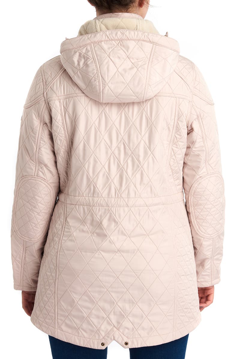 Barbour Arrow Quilted Hooded Anorak Coat, Alternate, color, 
