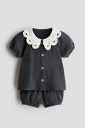 H&M 2-piece Cotton Muslin Set