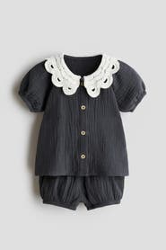H&M 2-piece Cotton Muslin Set
