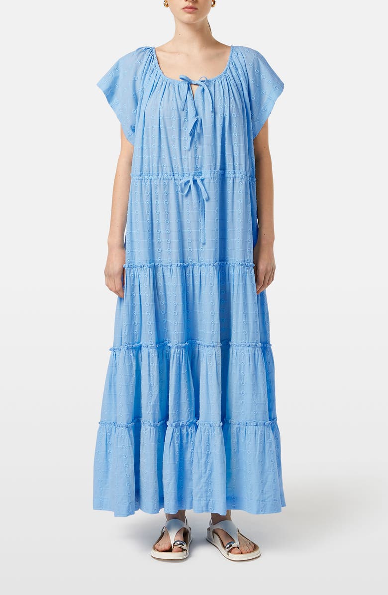 Scotch & Soda Embroidered Tiered Maxi Dress, Main, color,