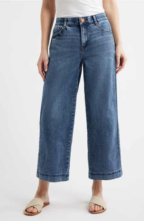 Gracie Skyrise Double Side Seam Wide Leg Jeans