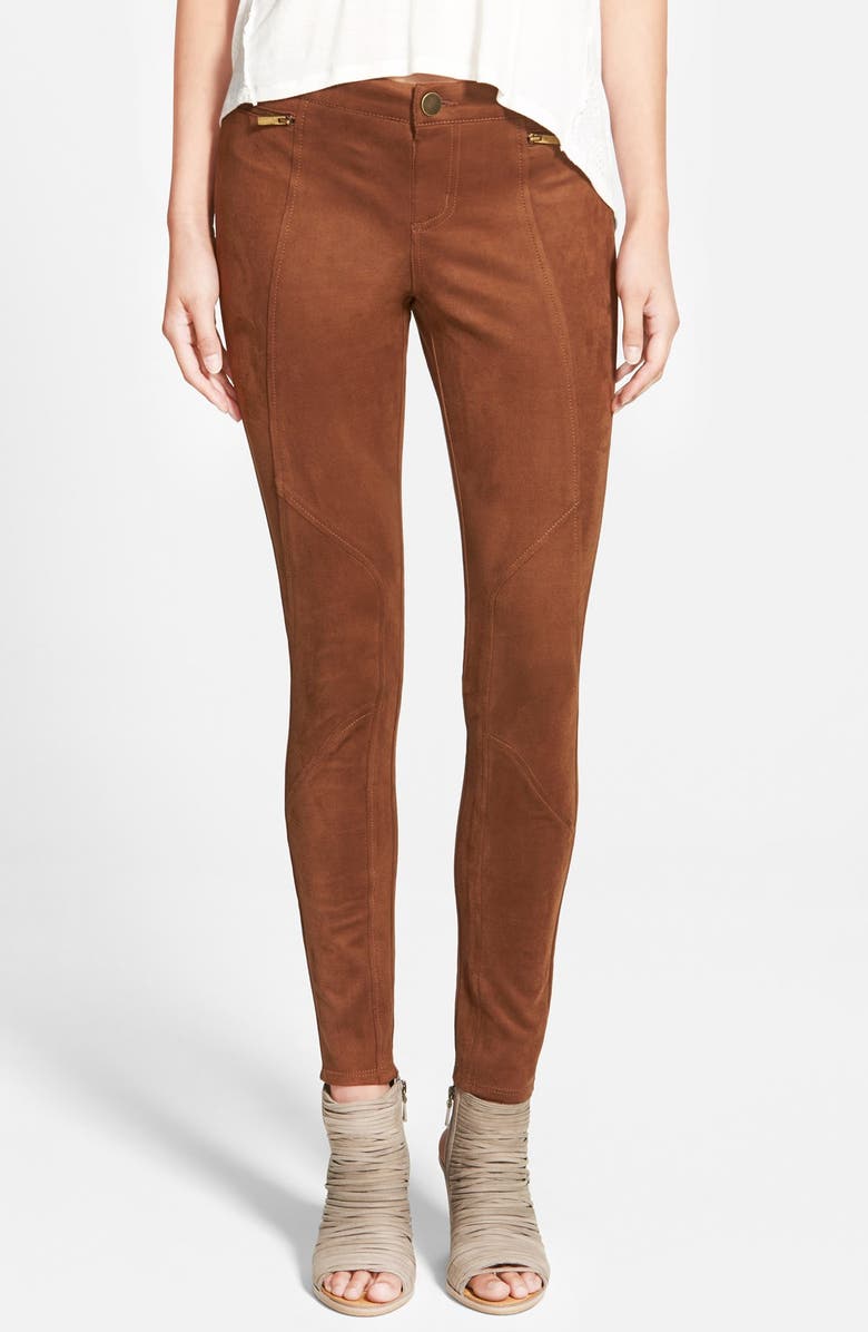 Jolt Zip Detail Skinny Pants, Main, color, 