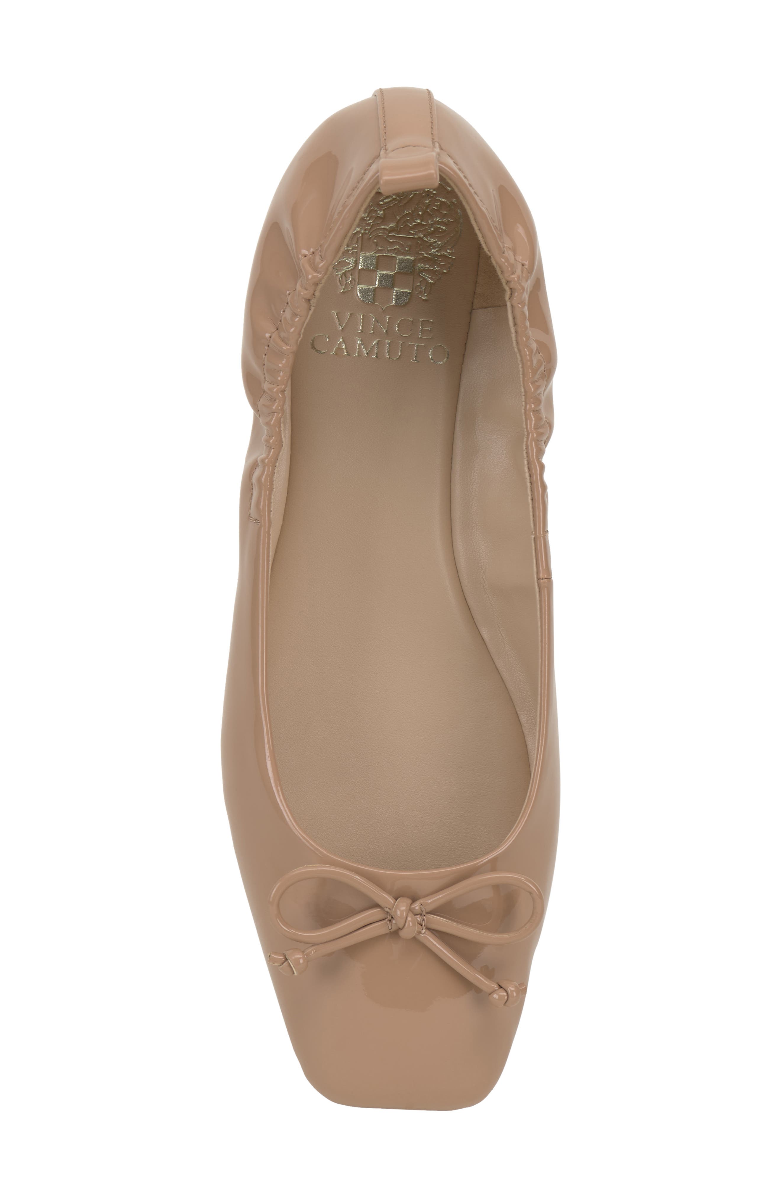 Vince Camuto Velyna Ballet Flat, Alternate, color, Buff Patent