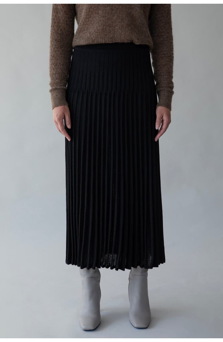 SSKEIN Soleil Skirt, Main, color, Black