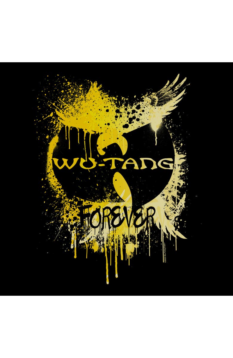 Wu-Tang Clan Men's Wu-Tang Clan Paint Splash Forever Logo Graphic T-Shirt, Alternate, color, Black
