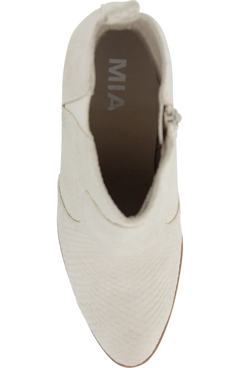 MIA Adara Snake Embossed Bootie, Alternate, color,