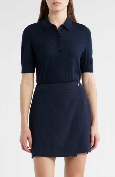 Fidenka Virgin Wool Polo Sweater