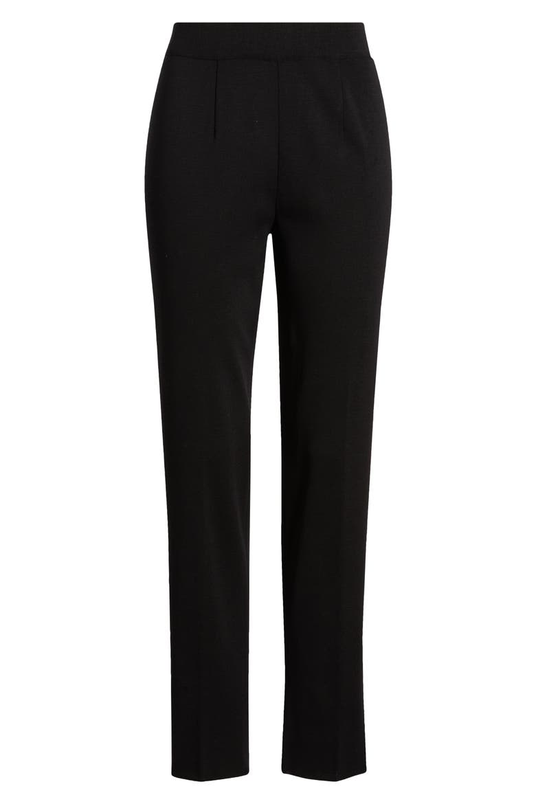 Nancy Slim Leg Knit Pants, Alternate, color, BLACK