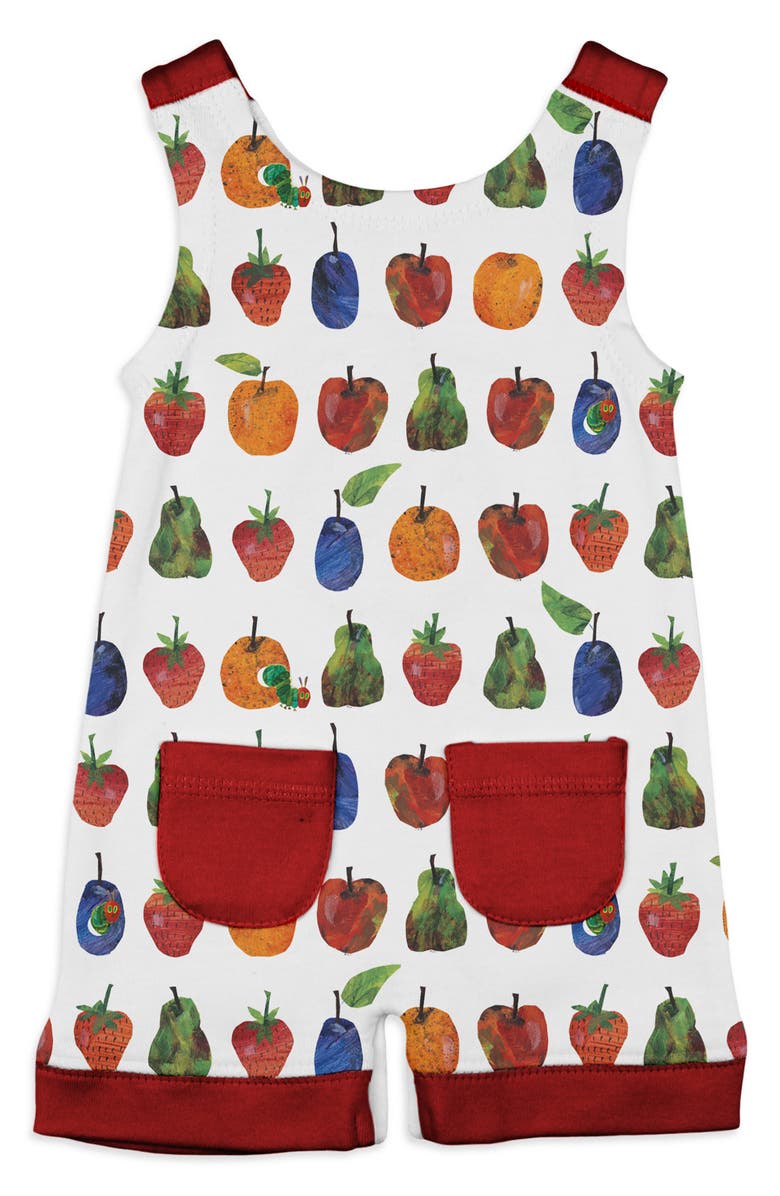 L'ovedbaby x The Very Hungry Caterpillar<sup>™</sup> Organic Cotton Sleeveless Romper, Alternate, color, Fruit