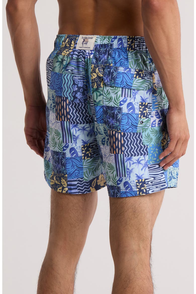 Volley Swim Trunks, Alternate, color, BLUE