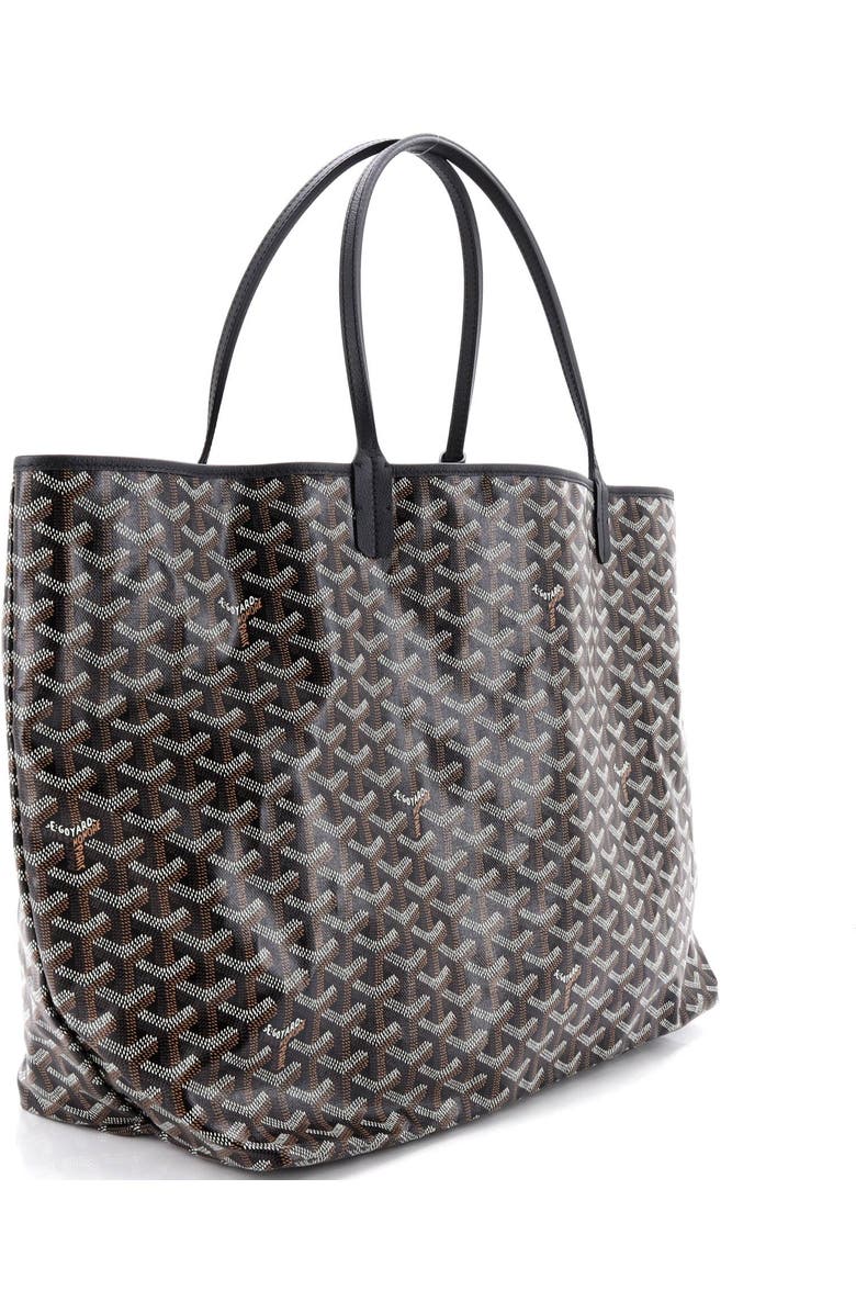 Pre-Owned Goyard Saint Louis Tote Coated Canvas GM, Alternate, color, Black