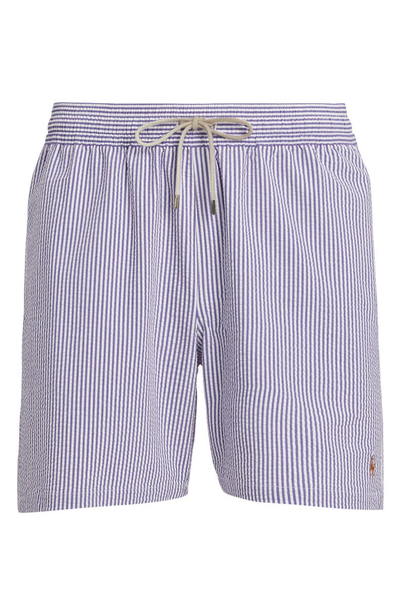 Polo Ralph Lauren Traveler Seersucker Swim Trunks, Alternate, color, 