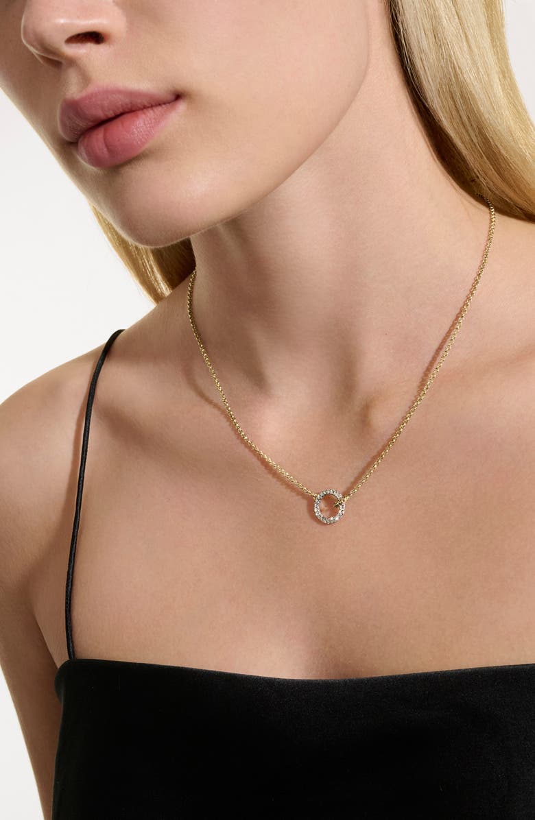 John Hardy JH Essential Pavé Necklace, Diamond, Alternate, color, Gold