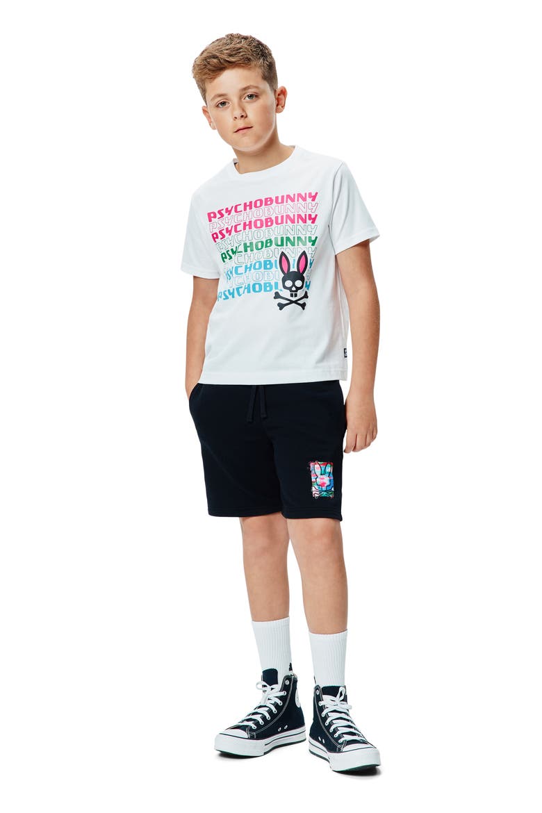 Kids' Landon Wordmark Tee, Alternate, color, WHITE