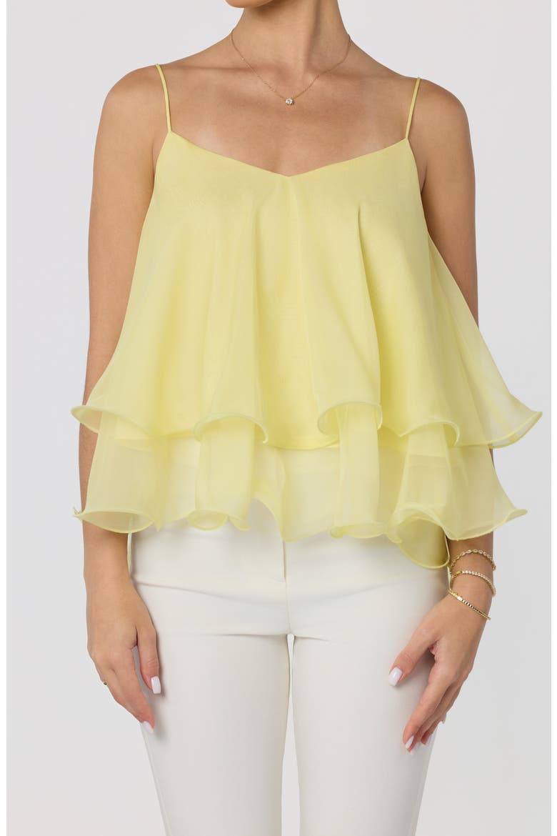 Kira Tiered Babydoll Top, Alternate, color, BUTTER YELLOW
