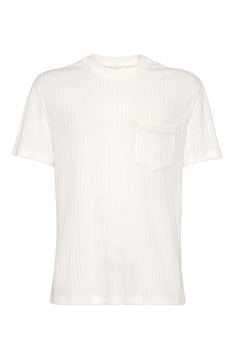 Brunello Cucinelli Ribbed jersey T-shirt, Main, color, 