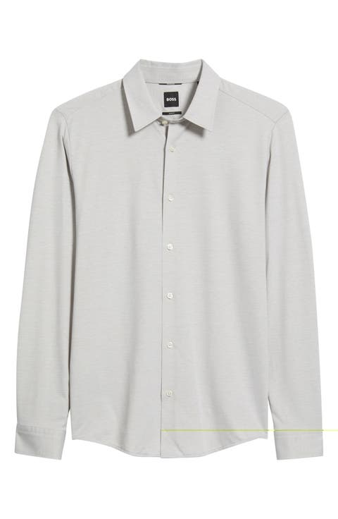 P-Roan Long Sleeve Slim Fit Performance Shirt