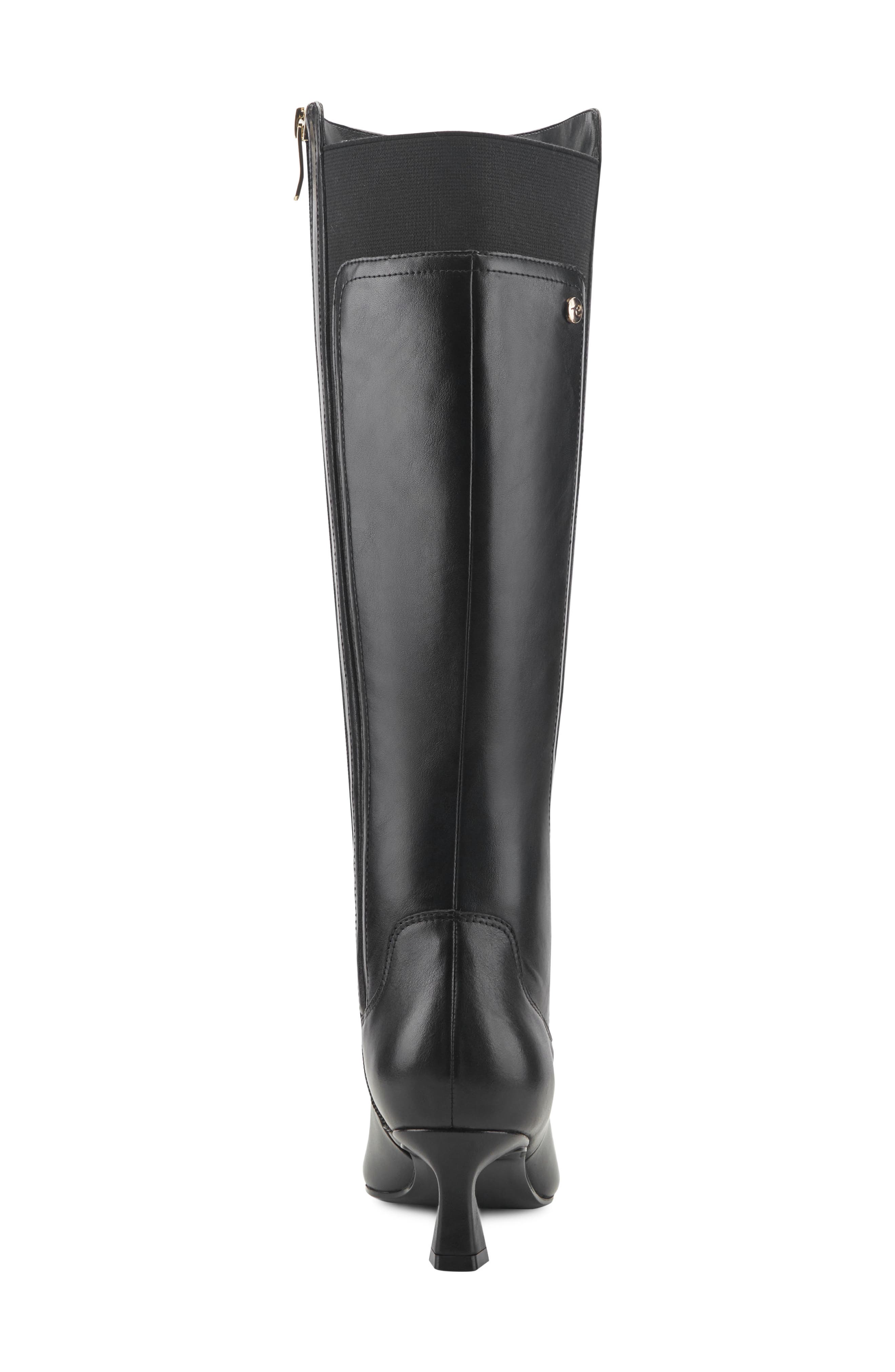 Makenna Knee High Boot, Alternate, color, BLACK LEATHER