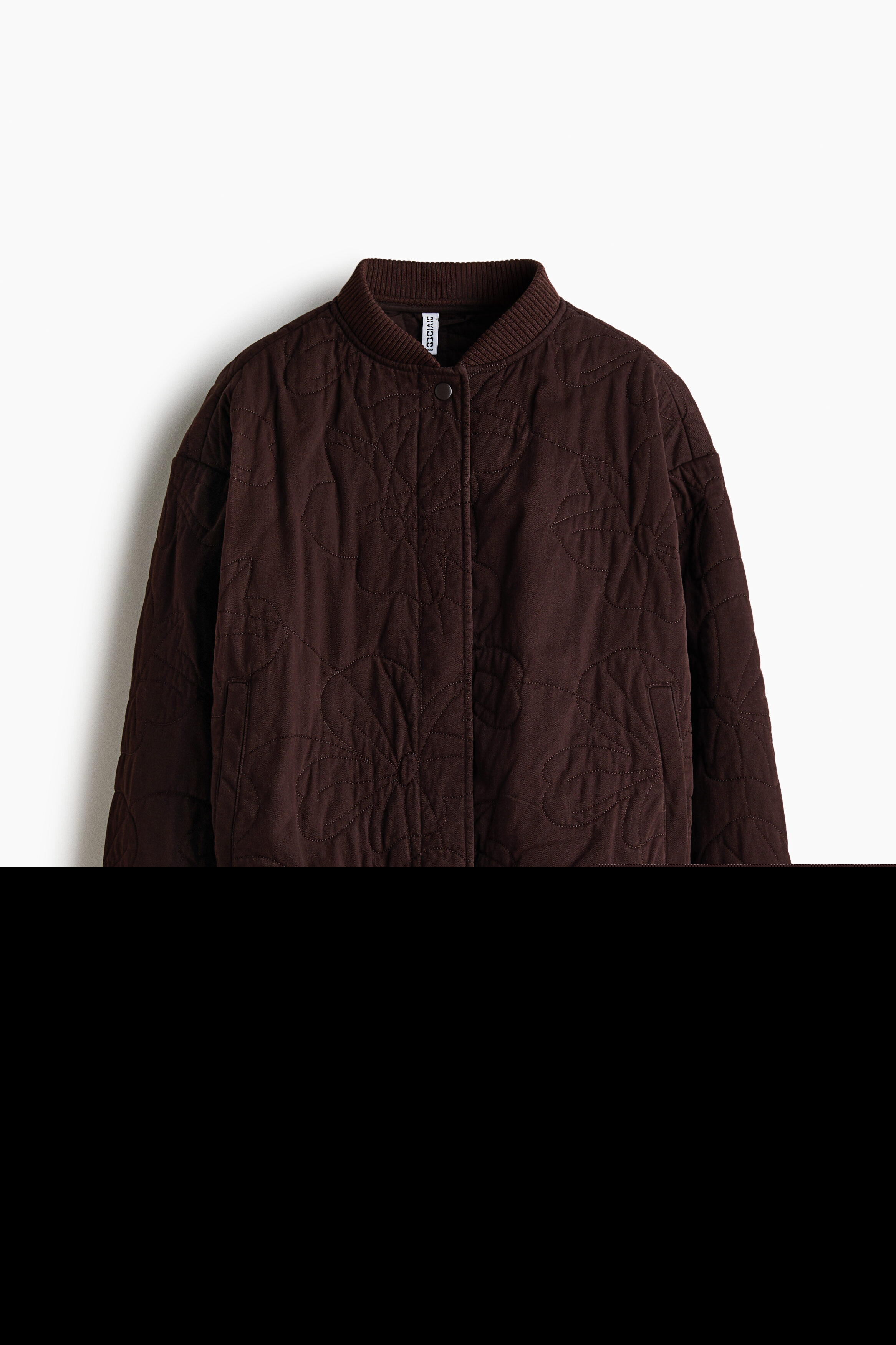 H&m Quilted Bomber Jacket In Multi