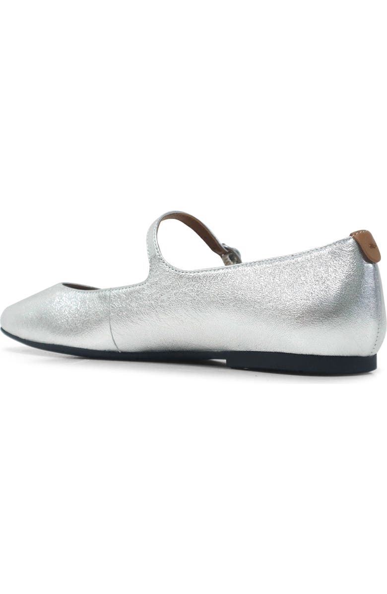 Gentle Souls Wynona Mary Jane Flat, Alternate, color, Silver Leather