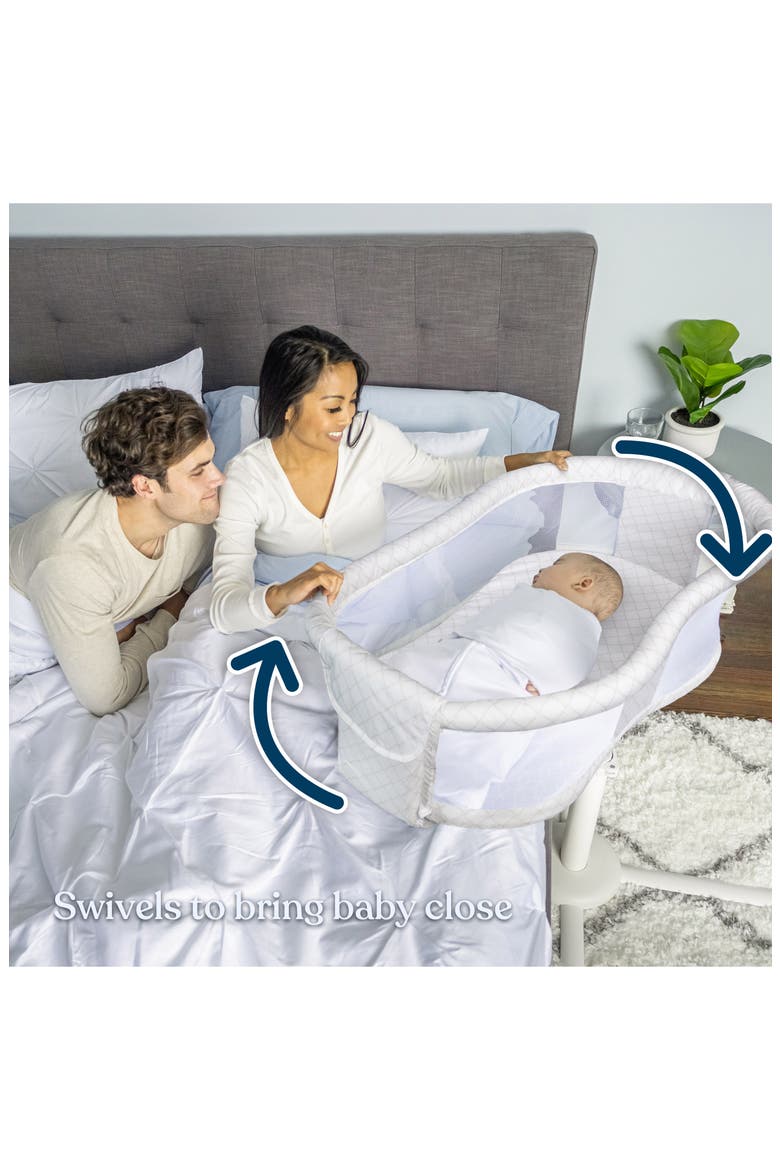 HALO® Bassinest™ Essentia Series Bedside Swivel Sleeper, Alternate, color, NAUTICAL NET