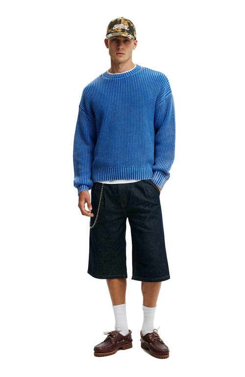COTTON ON WASHED BOX FIT CREW KNIT 