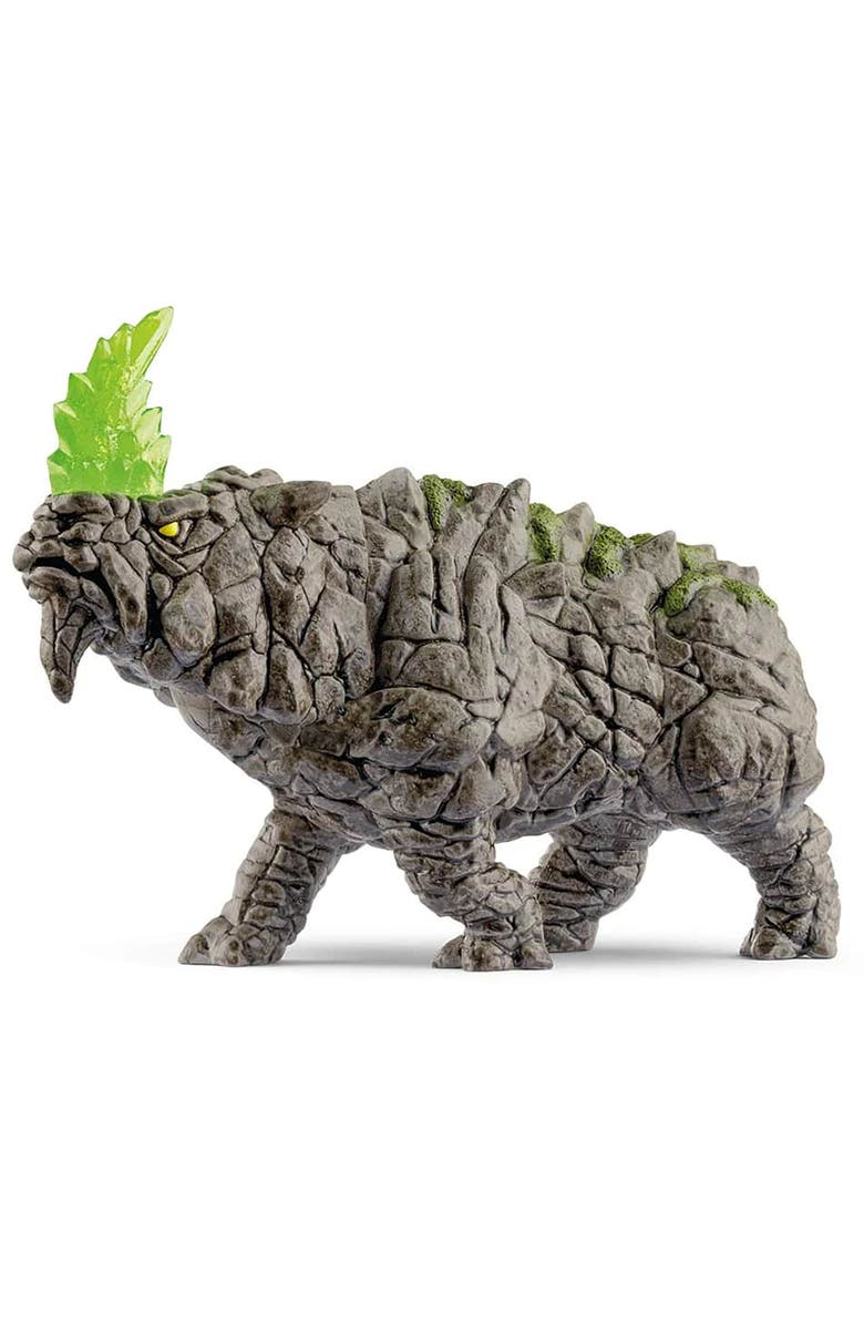 Schleich Eldrador Creatures Battle Rhino Fantasy Action Figure, Alternate, color, Multicolored