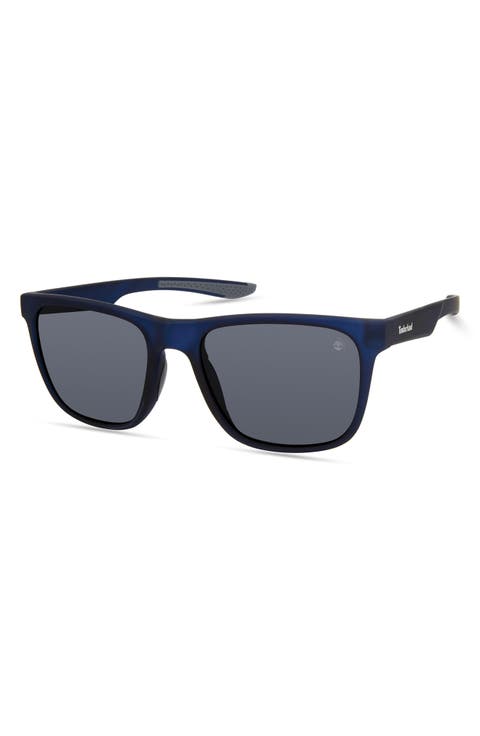 55mm Polarized Square Sunglasses