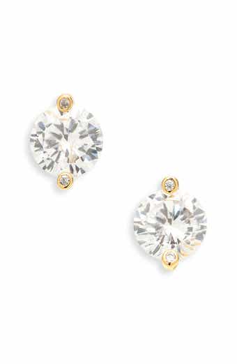 brilliant statements duo prong stud earrings