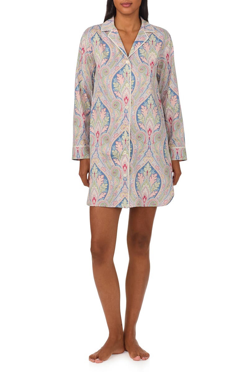Lauren Ralph Lauren Paisley Nightshirt, Main, color, 
