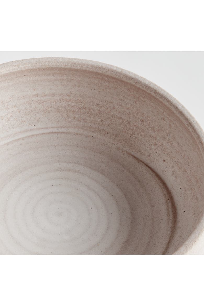 5" x 16" Chryssa Ceramic Matte Decorative Bowl Centerpiece for All Seasons, Alternate, color, White