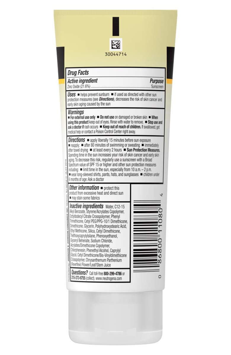 NEUTROGENA Sheer Zinc Mineral Sunscreen Broad Spectrum SPF 50+, Alternate, color,