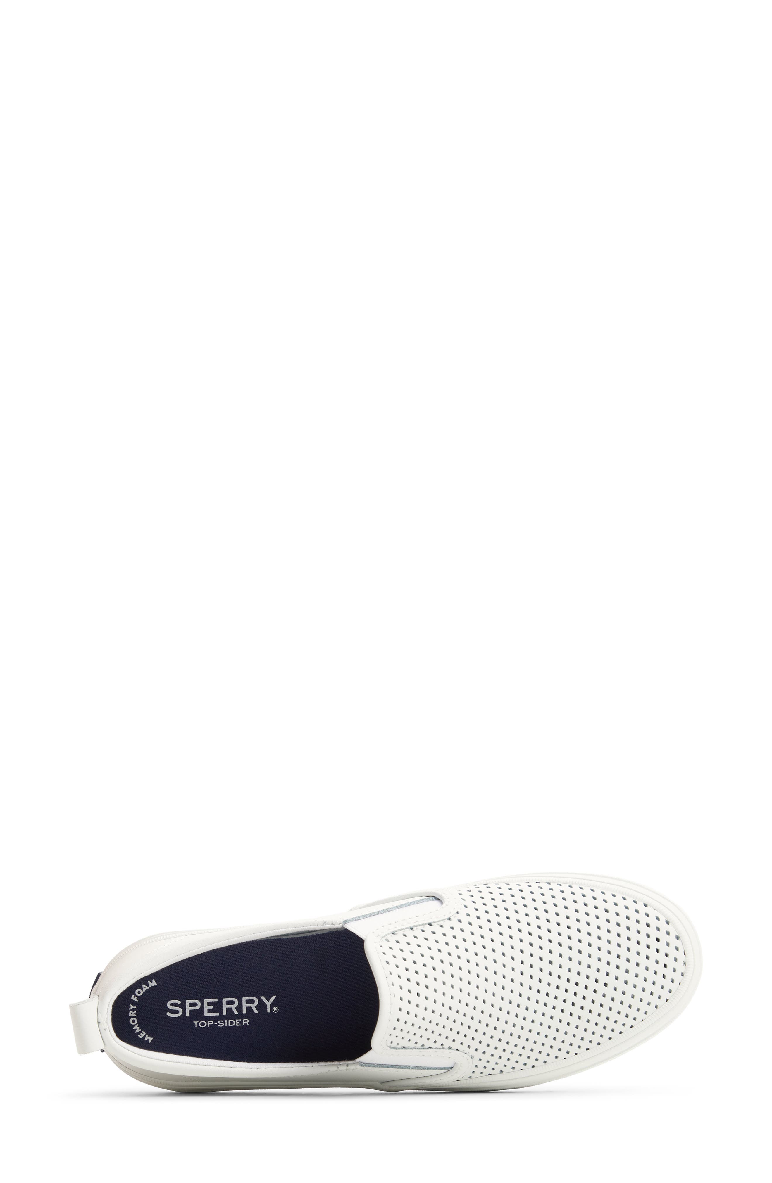 Sperry Crest Twin Slip-On Sneaker, Alternate, color, White