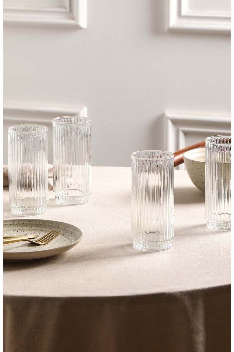 Dua Stoneware 16-Piece Dinnerware Set, Alternate, color, White